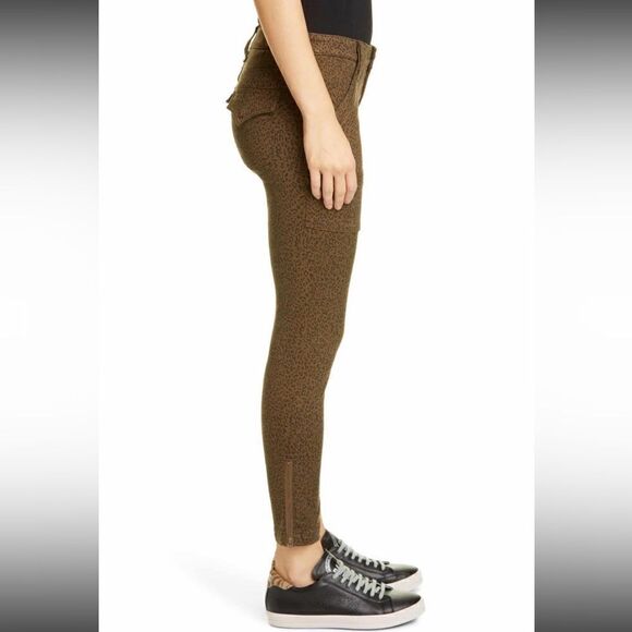 Joie Park French Army Green  Animal Print Skinny Jeans 29 - Picture 3 of 14